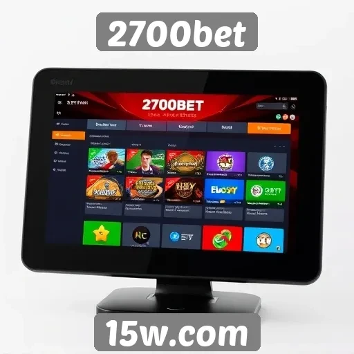 Interface do usuário do site 2700bet é acessível e moderna